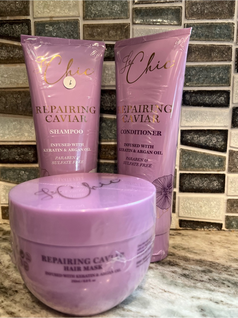 chic Repairing Caviar Hair Set - Lavender